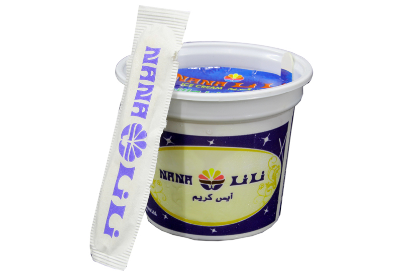 ايسكريم كوب -  نانا  ( فانيليا - شوكولاته - فراولة )