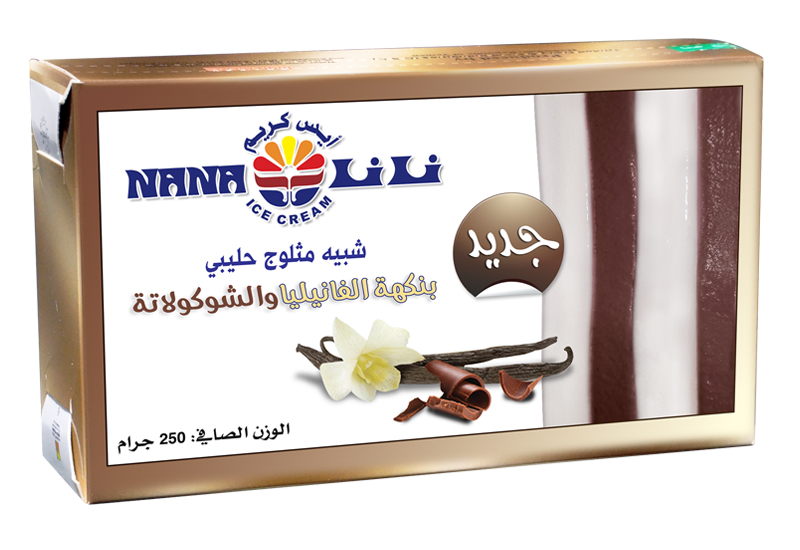 ايسكريم بواكت -  نانا ( بنكهة الفانيليا والشوكولاته)