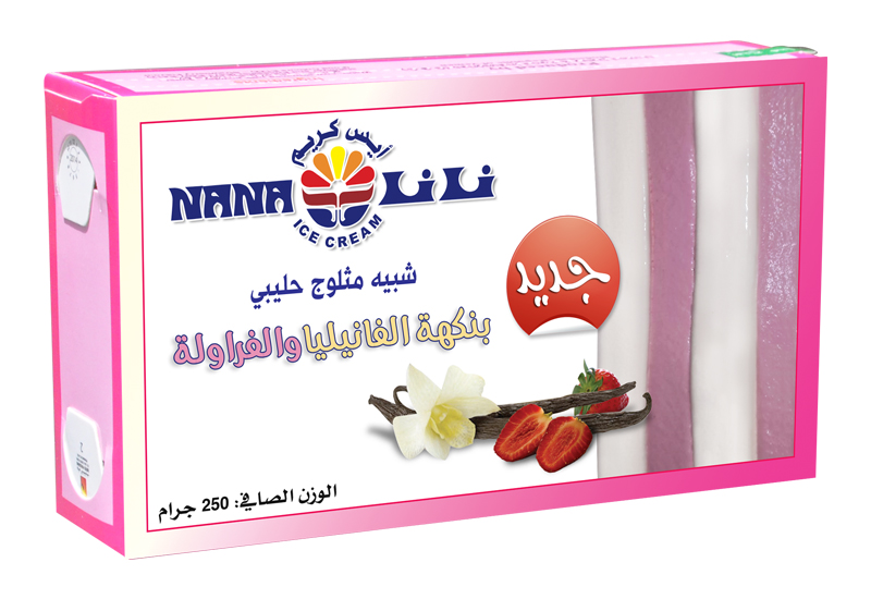 ايسكريم بواكت لونين - نانا ( فانيليا بالفراولة )
